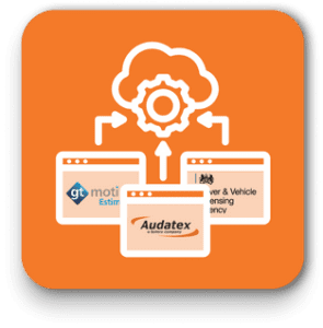 Built-in integrations with industry platforms such as GT Motive, Audatex and DVLA data